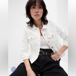 White Gap Denim Jacket